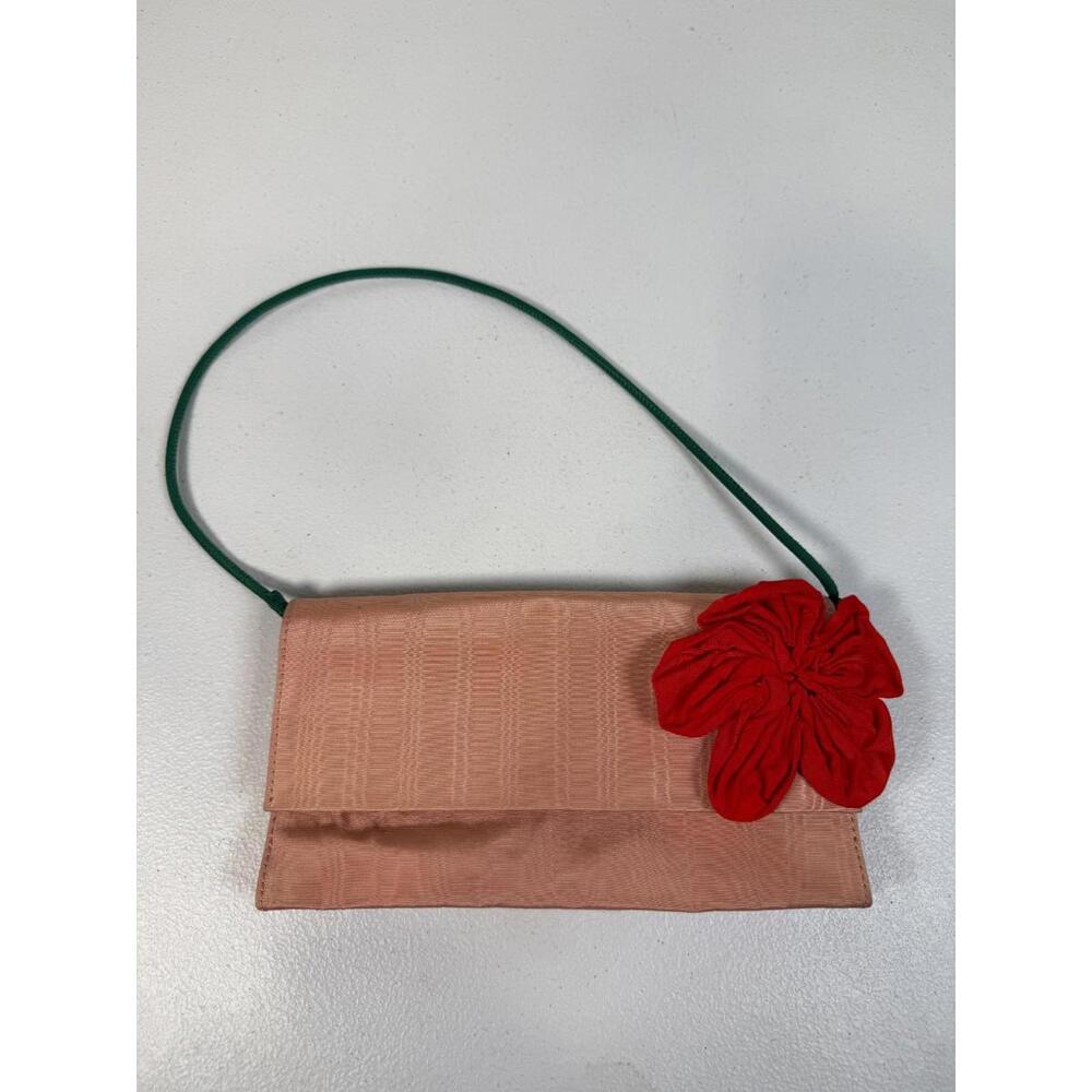 Loeffler Randall Red Charlee Flower Flap Clutch - Picture 4 of 8